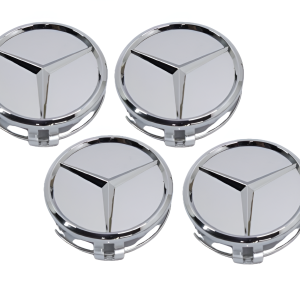 Chrome Wheel Centre Cap Set of 4 - Fits Mercedes (Non-OEM) - Silver