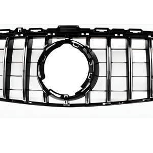 Grille 2018 to 2021 Without Camera compatible with Mercedes Benz W205 GT - Chrome silver