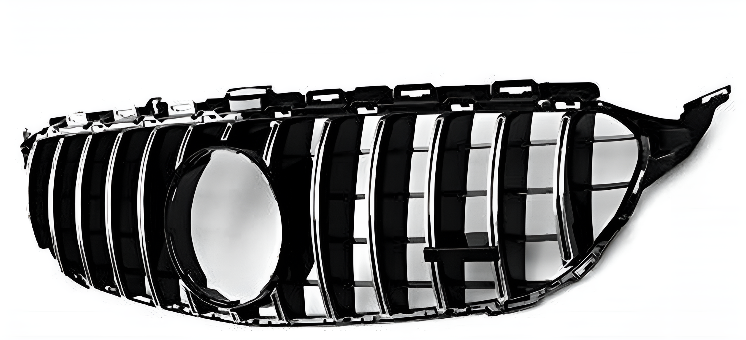 Mercedes Benz GT Grille Silver 14-18 - Image 2